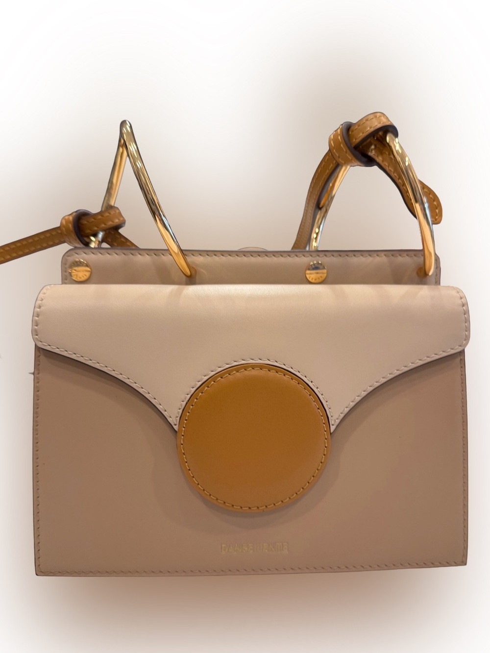 DANSE LENTE Leather Phoebe Crossbody Natural Tones New In Box Stunning!